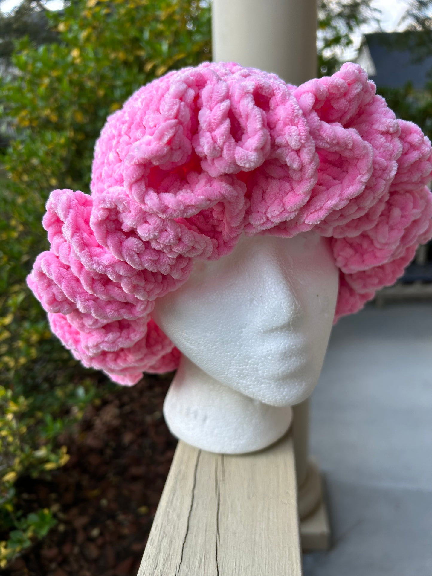 Pink Plush Ruffle