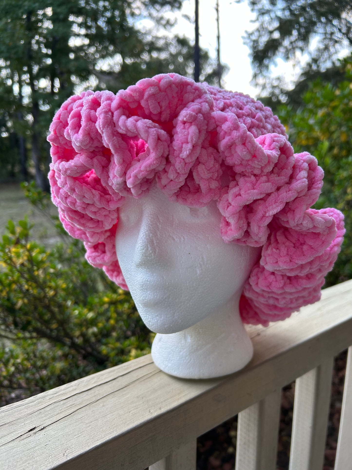Pink Plush Ruffle