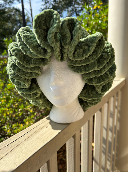 Light Sage Plush Ruffle